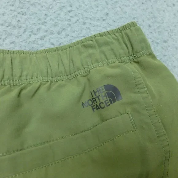 The North Face Shorts Womens Large Green Belted Hiking Outdoor Pockets - Picture 5 of 12